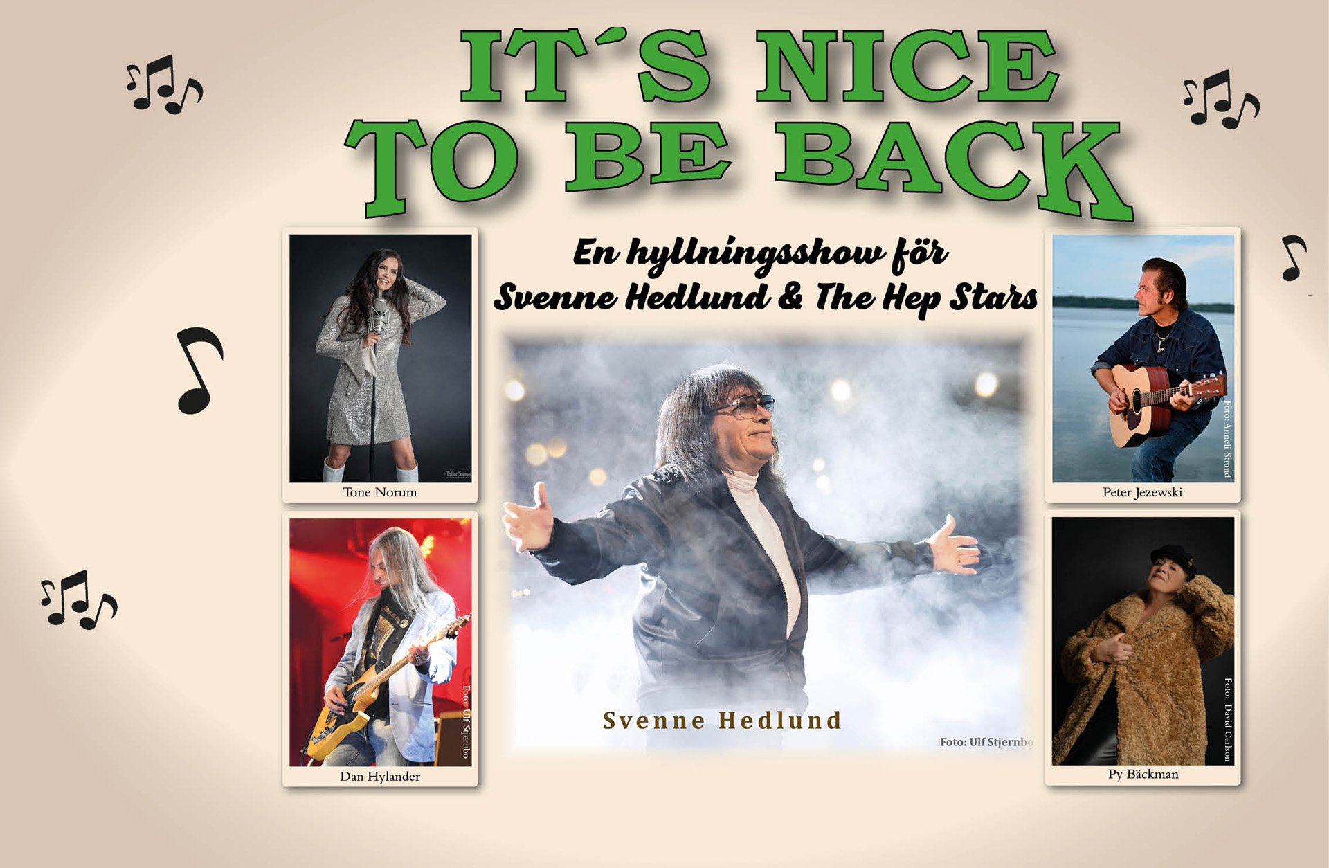 ett kollage på flera olika musiker