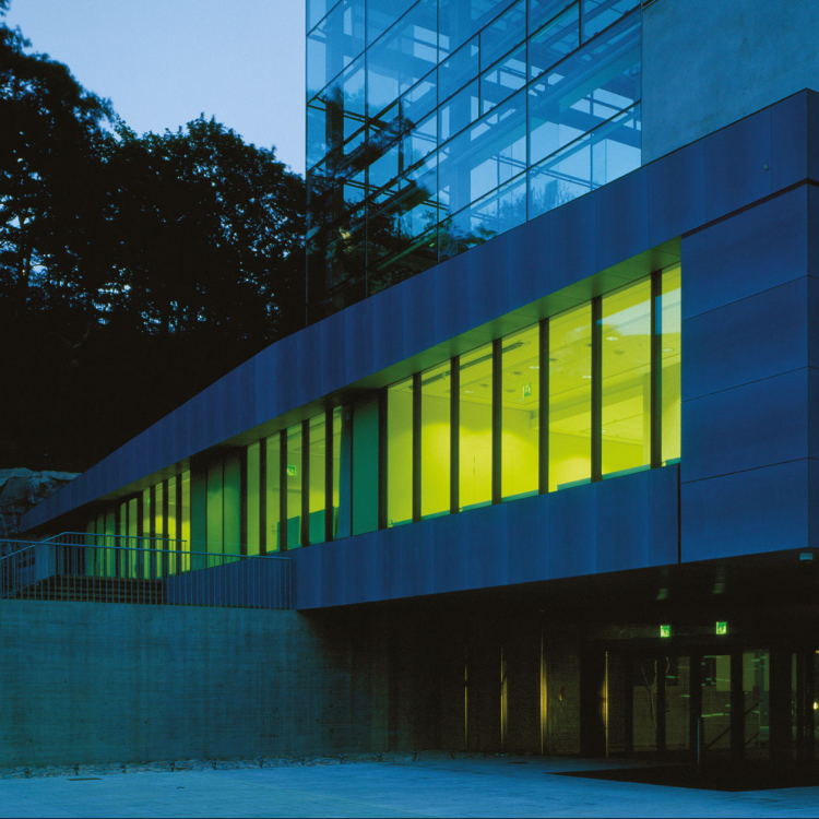 Fasaden på världskulturmuseet.,